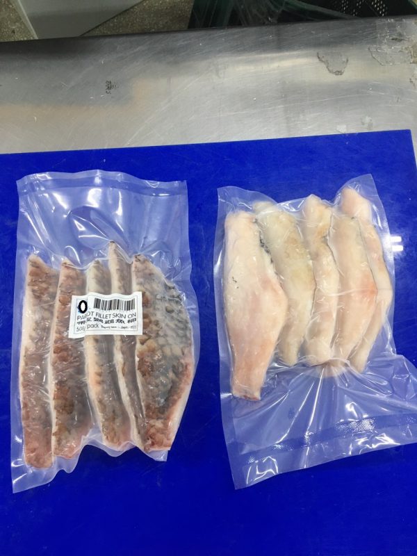 Parrot Fish Fillet Skin On Vacuumed Pack